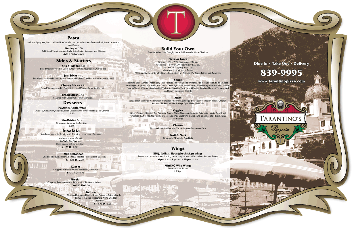 menu back